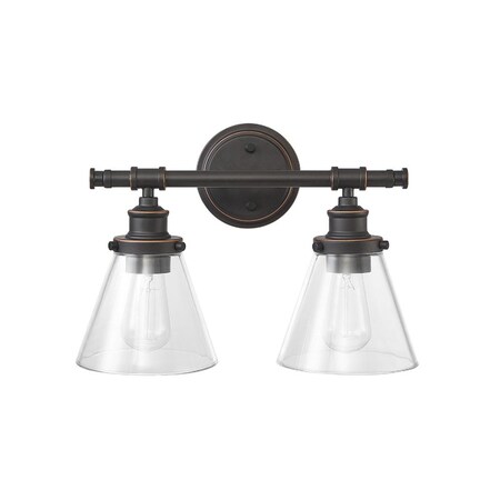 Globe Electric Parker 2-Light Oil Rubbed Bronze Wall Sconce 51444